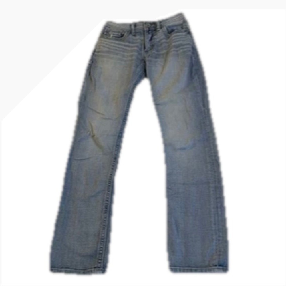 BKE Alec Mens Boys Jeans 28x30 (Actual 26x29) Light Wash Straight Leg